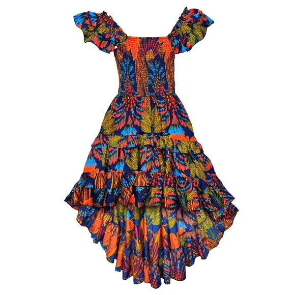 Anthropologie Live 4 Truth Dresses & Skirts - NWT ANTHROPOLOGIE LIVE 4 TRUTH BOHO TROPICAL HI-LO MAXI RUFFLED DRESS RESORT MED